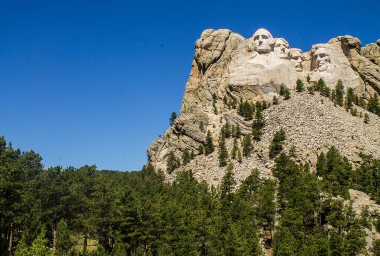 Mt. Rushmore in the Black Hills of South Dakota - USA