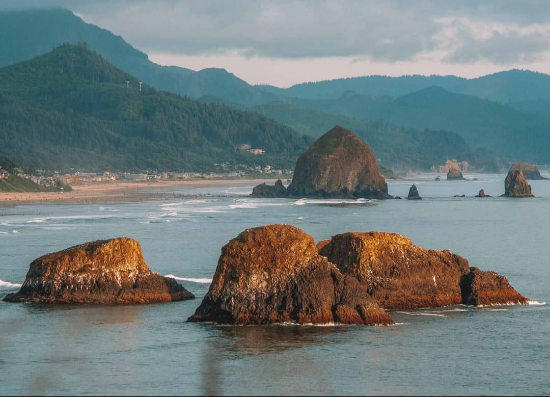 Cannon Beach and haystack rock