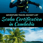 getting my scuba certification in cambodia