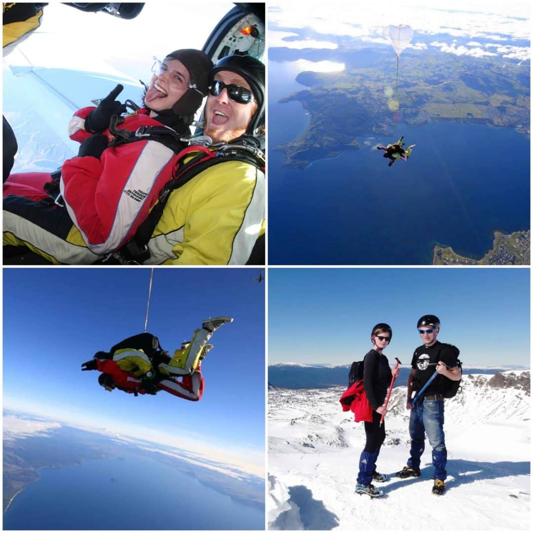 skydiving in taupo, new zealand