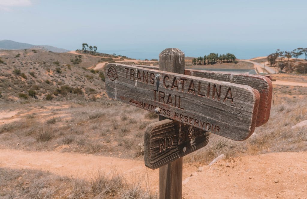 trans catalina trail sign