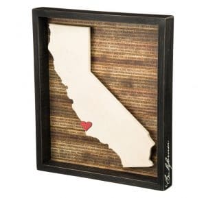 California Box Sign Gift