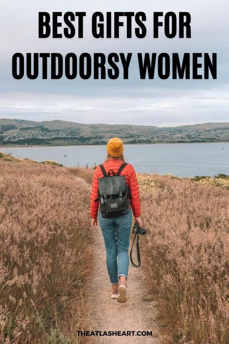 Best gifts for outdoorsy women Pinterest pin.