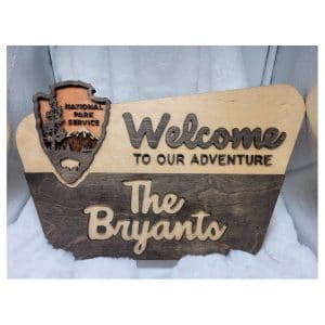 National Park Service Custom Welcome Sign Gift
