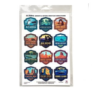 National Park Travel Stickers Gift