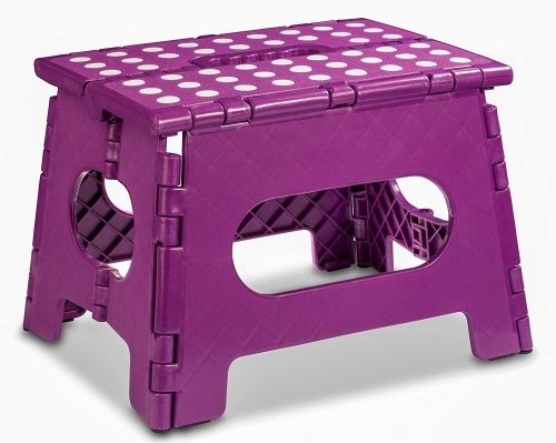 Purple Folding Step Stool product image.