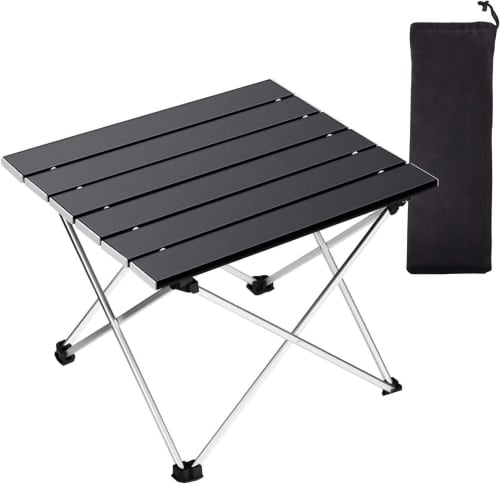 Portable Camping Table with its carrying case.