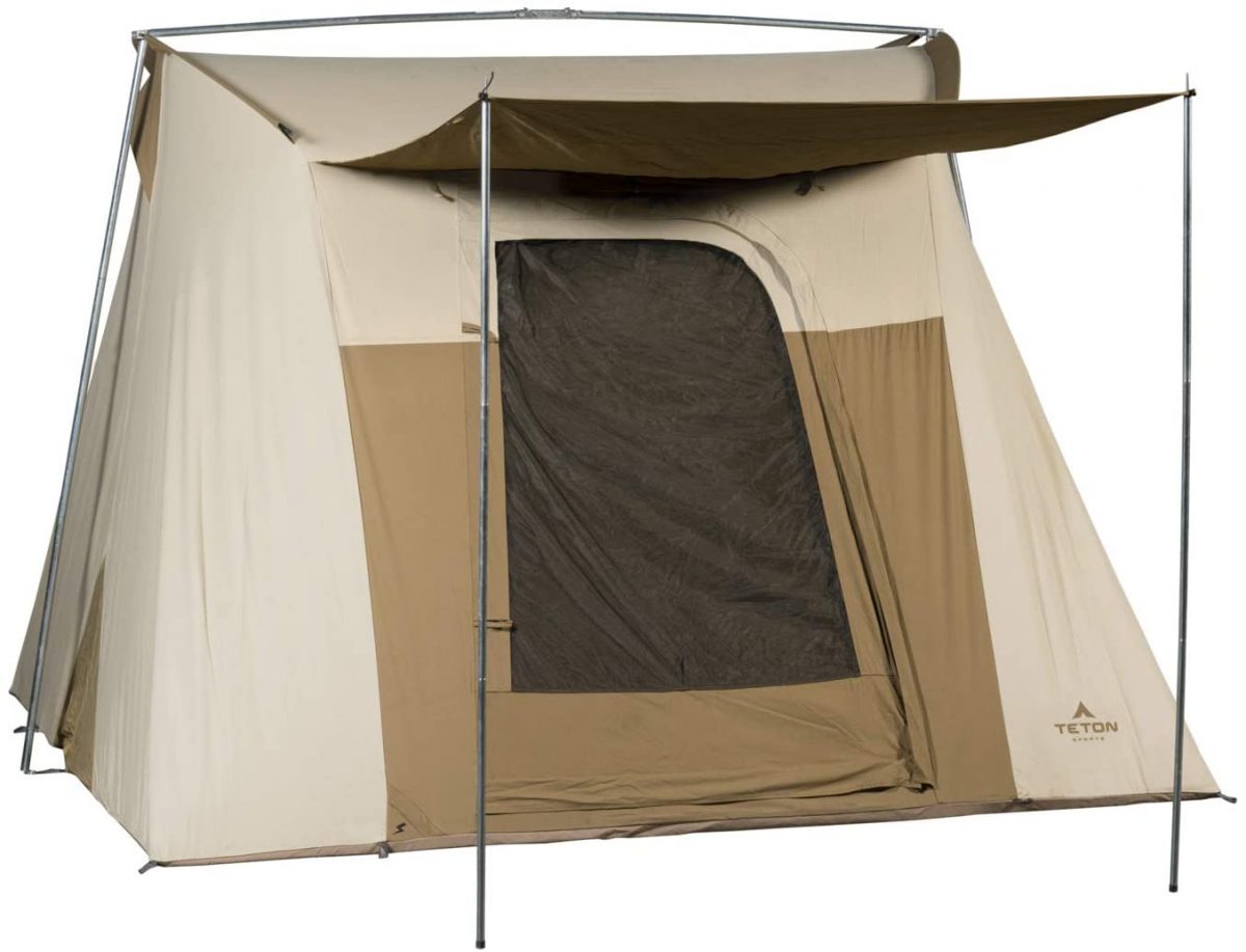Easiest Canvas Tent to Set Up Teton Sports Mesa 10’ Canvas Tent