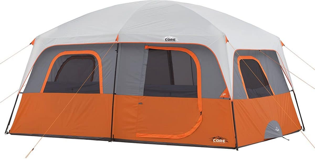 Core 10-Person Straight Wall Cabin Tent