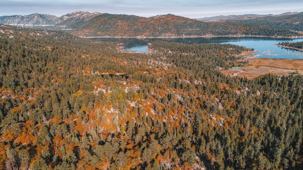 helicopter tour in big bear with beautiful views