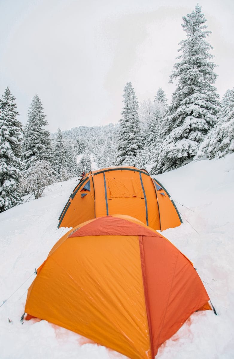Tents that's insulated in the snow