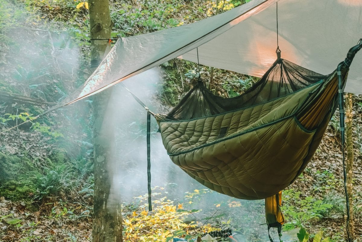 Camping Hammock With Mosquito Net And Rainfly 