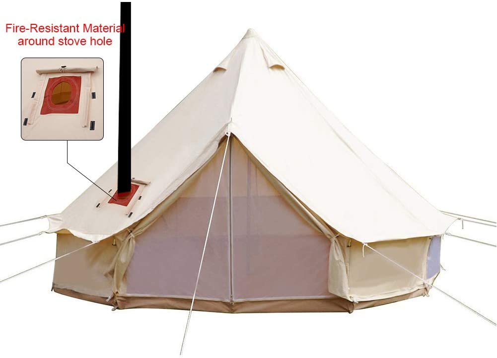 This Ultimate Cold-Weather Camping Tent Has a Built-in Wood Stove