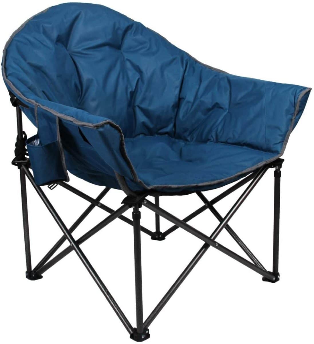 ALPHA CAMP Oversized Camping Chairs Padded Moon Round Chair
