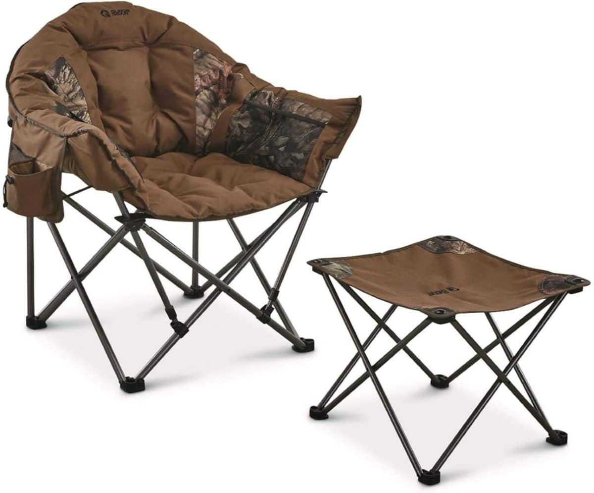 Guide Gear Club Camping Chair with Foot Rest