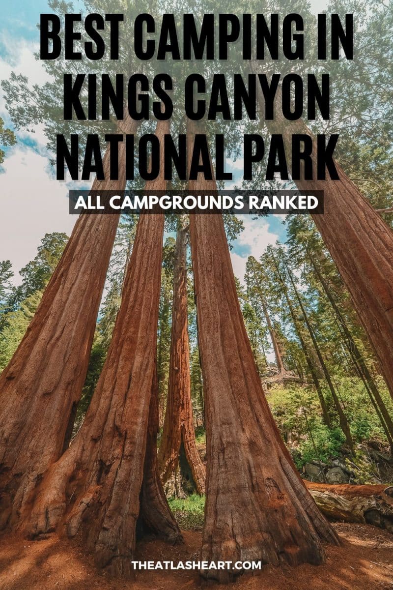 best camping in kings canyon national park pin