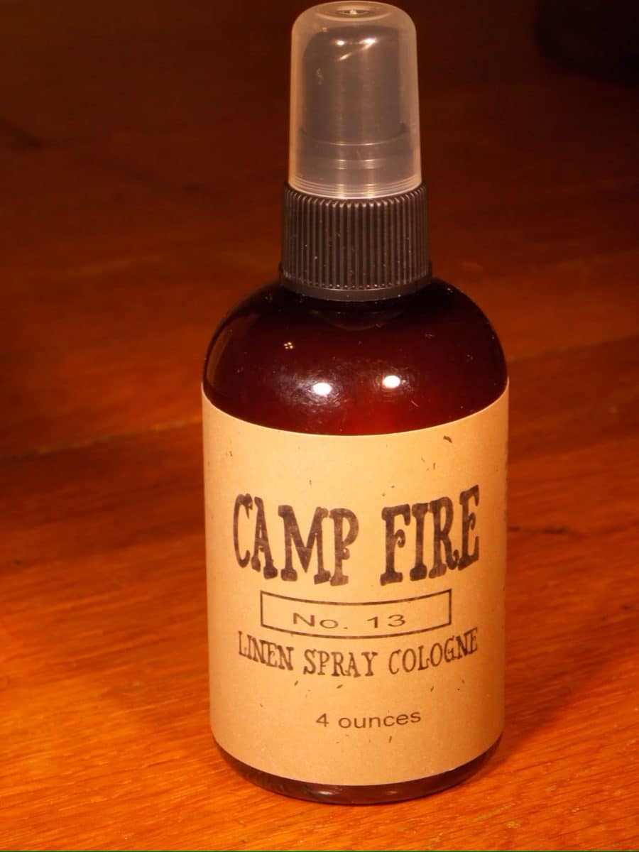 Camp fire linen spray