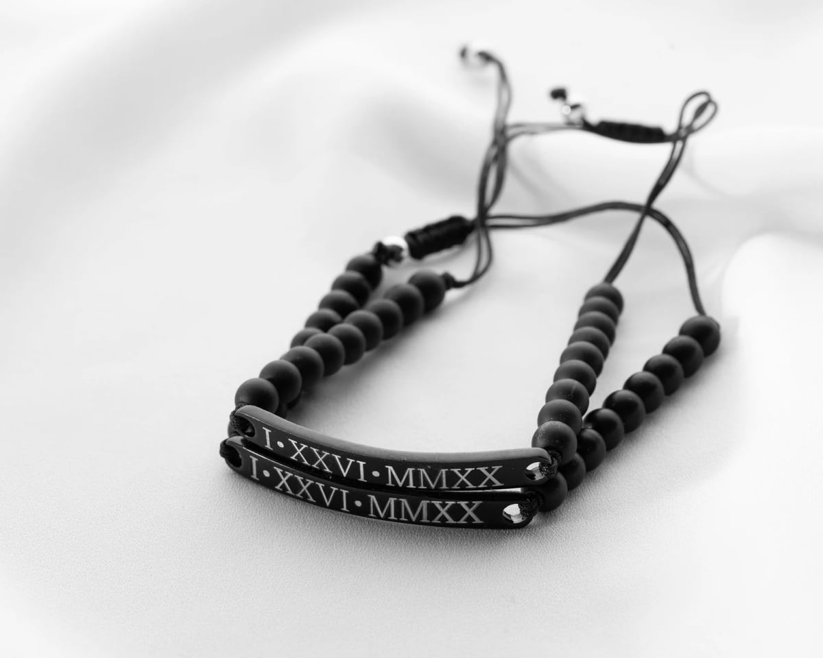Earthy onyx bead coordinates bracelet