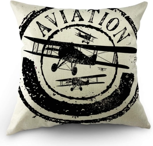 aviation throw pillowcase