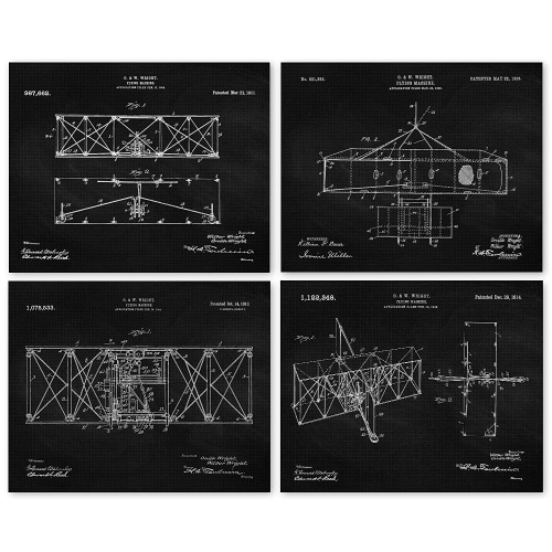 wright brothers airplane prints