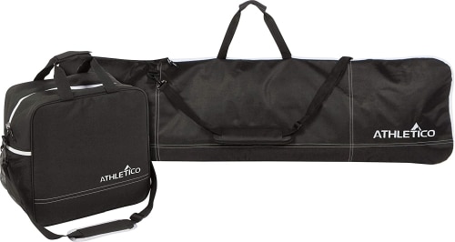 Black Athletico Two-Piece Snowboard and Boot Bag