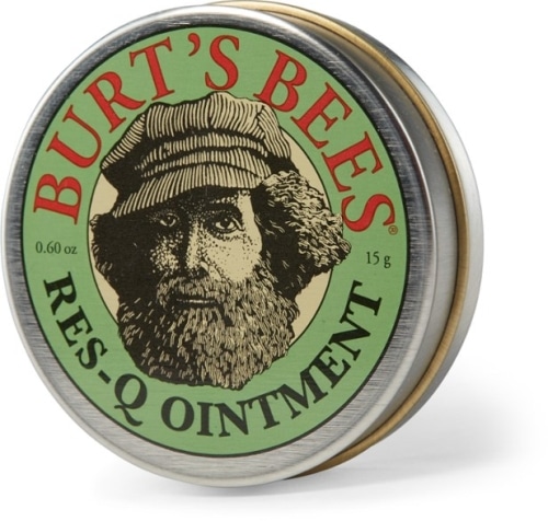 Burts Bees Res Q Ointment in a small circular tin product photo.