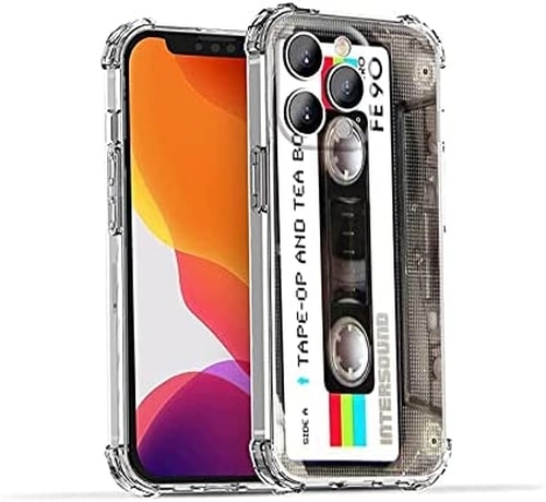 Retro cassette tape iphone 13 pro case.