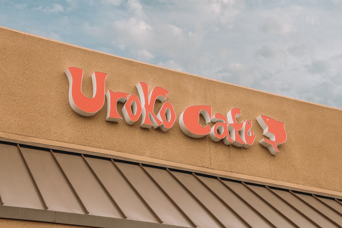 Uroko Cafe store sign