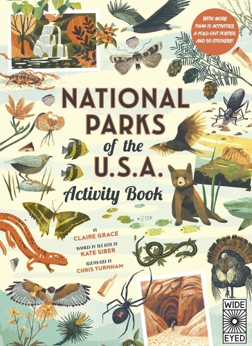 Book cover of National Parks of the USA: Activity Book.