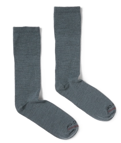 Product image for the REI Co-op Merino Wool Liner Crew Socks in grey.